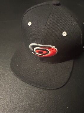 NHL Black Cap with Red Interior Trim